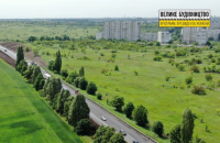 Уже на 33 км Харьковской окружной дороги положили новое асфальтовое покрытие
