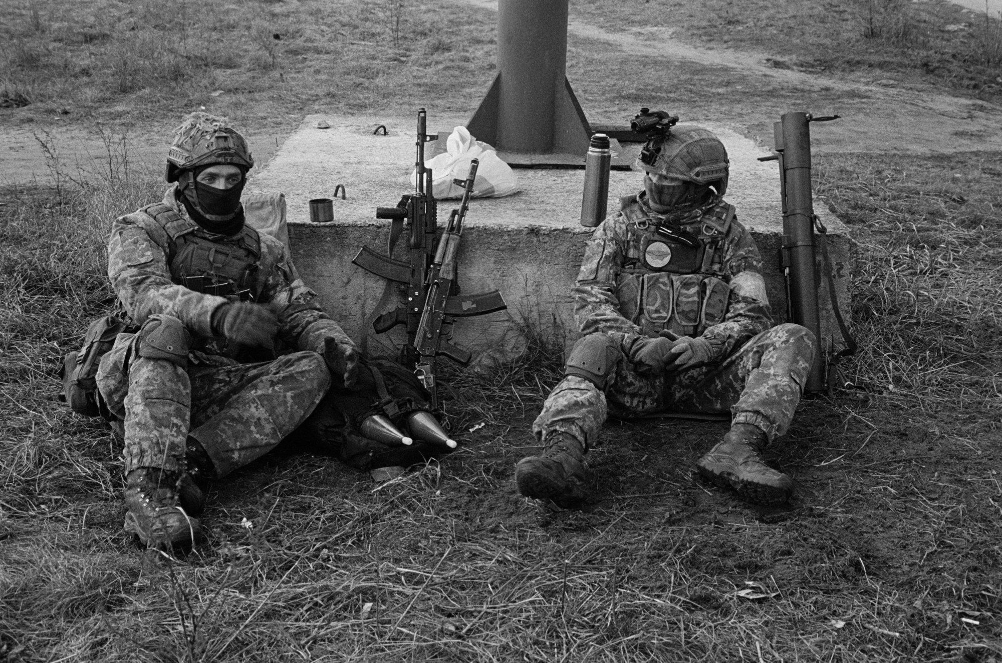 Військовослужбовці ЗСУ під час боїв в Ірпіні