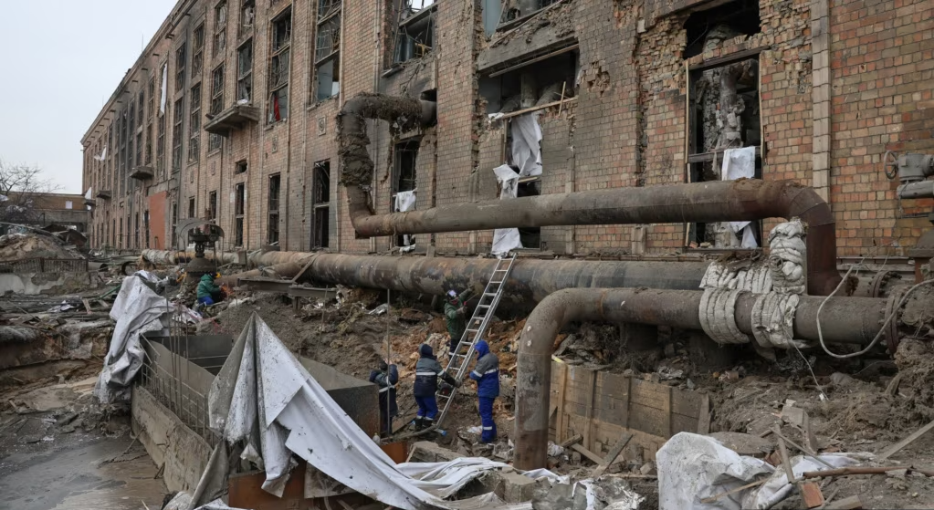 Дарницька ТЕЦ після ударів у лютому 2026 року