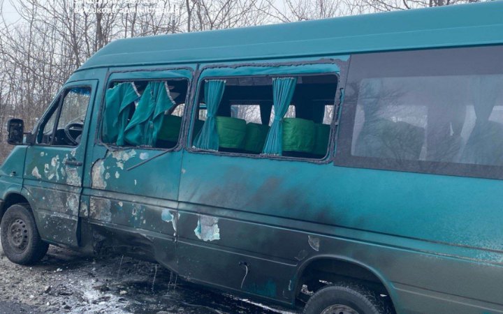 Вранці росіяни дронами атакували дві маршрутки у Запорізькій області