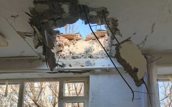 Росіяни знову обстріляли Херсонський держуніверситет