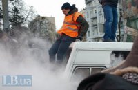 В ходе столкновений 19 января пострадало несколько журналистов (добавлено видео)