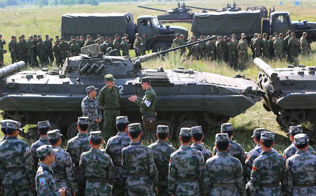 Совместные военные учения Китая и РФ
