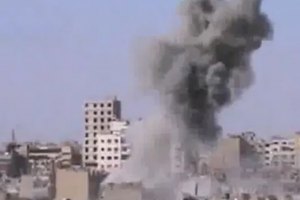 Сирийская авиация разбомбила дом в контролируемом повстанцами городе