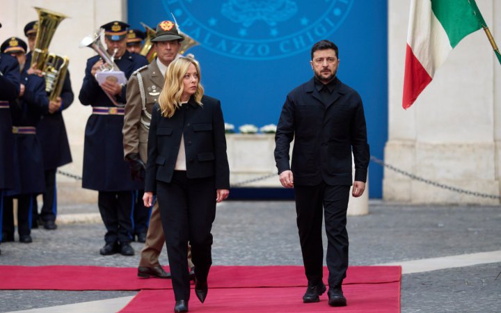 Зеленський розповів про переговори з главою італійського уряду Мелоні