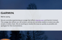 В работе Garmin произошел сбой, не работают сайт и сервисы компании