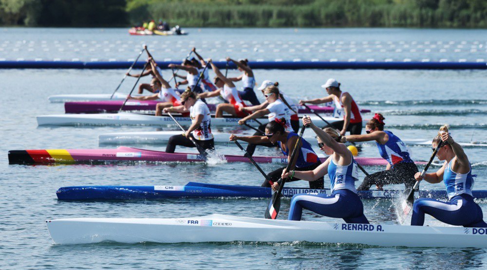 Змагання каное-двійок з веслування на 500 метрів на Олімпійських іграх-2024.