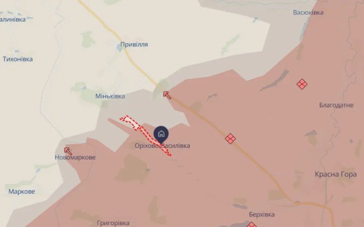 У ЗСУ спростовують заяви РФ про нібито повний контроль росіян над Оріхово-Василівкою на Донеччині