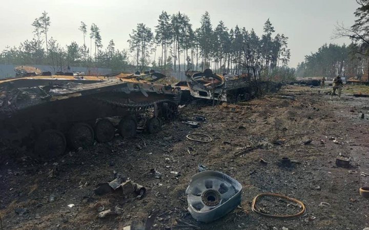 У Київській області підрозділи Тероборони знищили ворожу техніку разом з окупантами