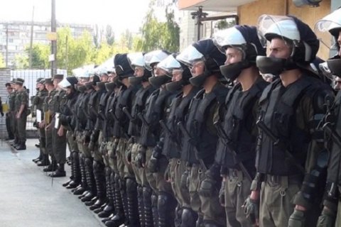 Нацгвардия провела учения для киевской полиции по защите админзданий