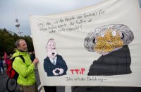 В Германии прошли массовые акции против трансатлантического партнерства