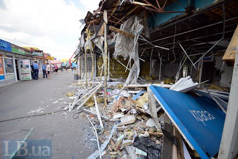 На місці демонтованих МАФів біля метро "Святошин" у Києві вирішили відкрити сквер