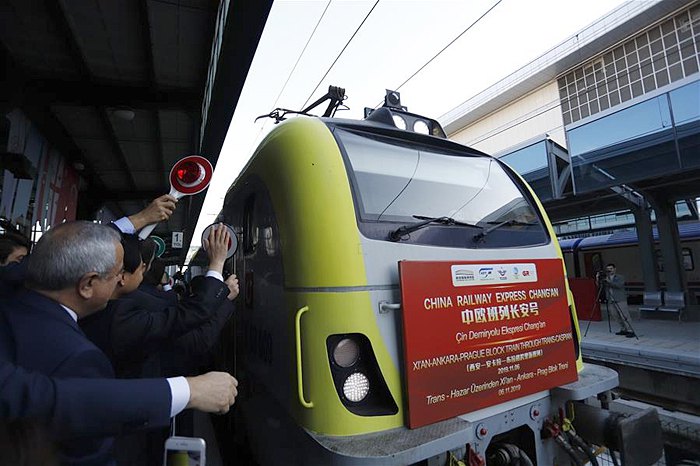 В Анкару прибыл первый поезд China Railway Express, 6 ноября 2019.