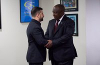 Зеленський обговорив із президентом ПАР Сирілом Рамафосою кроки для досягнення миру в Україні