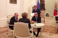 Путин, Меркель и Олланд продолжили переговоры после фотосъемки
