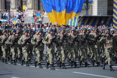 В урочистостях до Дня Незалежності візьмуть участь понад 5 тис. військових