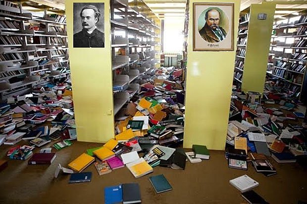 Погром в Бібліотеці української літератури в Москві