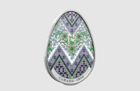 Канада випустила срібну монету у формі української писанки