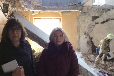 Евродепутат Хармс шокирована разрушениями в Авдеевке, - Геращенко