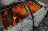 Біля Берислава двоє людей згоріли в автівці внаслідок удару ворожого дрона