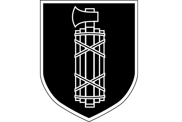Емблема 29 гренадерської дивізії СС «Італія». Лікторські пучки, які використовуються у символіці правоохоронних органів країн
світу