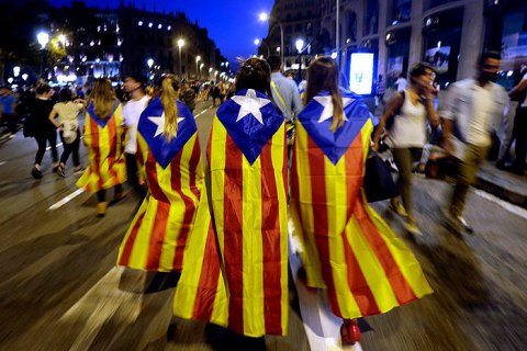 Каталонці вийшли на демонстранцию на підтримку незалежності від Іспанії