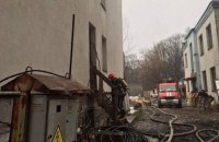 В Киеве на территории Института отоларингологии произошел пожар 