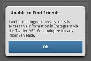 Пользователи Instagram не смогут искать друзей в Twitter
