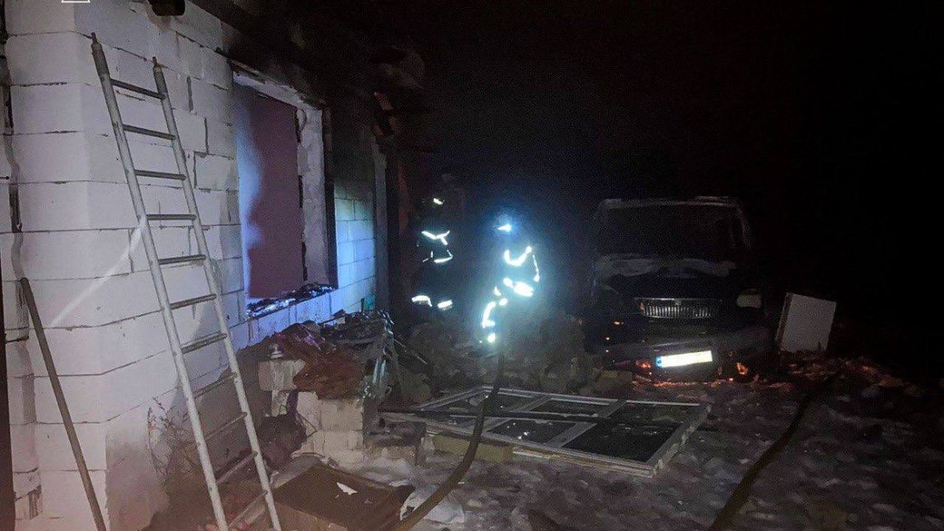 Наслідки після вибуху газовога котла. 