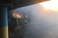 Пожар на рынке "Колибрис" на Борщаговке в Киеве потушили
