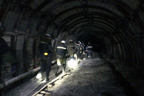 На шахті "Білозерська" в Донецькій області сталася пожежа