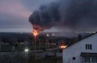 У Бєлгородській області Росії спалахнув склад боєприпасів
