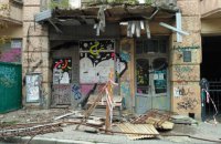 В аварийной усадьбе Мурашко в центре Киева обвалился балкон