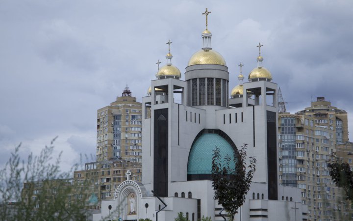 Під час останньої атаки росіян дрон пошкодив у Києві Патріарший собор УГКЦ