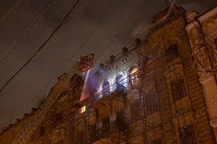 Пожежа на вулиці Богдана Хмельницького 12