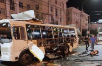 В российском Воронеже на остановке взорвался рейсовый автобус, есть жертвы