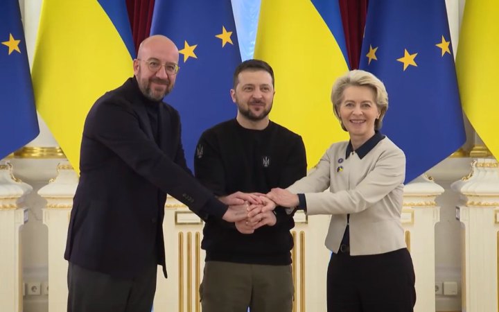Зеленський, Мішель і фон дер Ляєн виступили зі спільною заявою за підсумками саміту Україна-ЄС