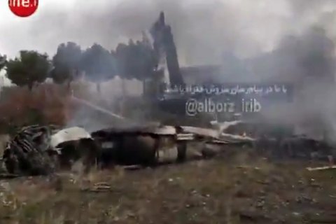 В Иране разбился грузовой самолет, летевший из Кыргызстана