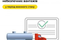 В Україні продовжено термін дії свідоцтв на перевезення небезпечних вантажів