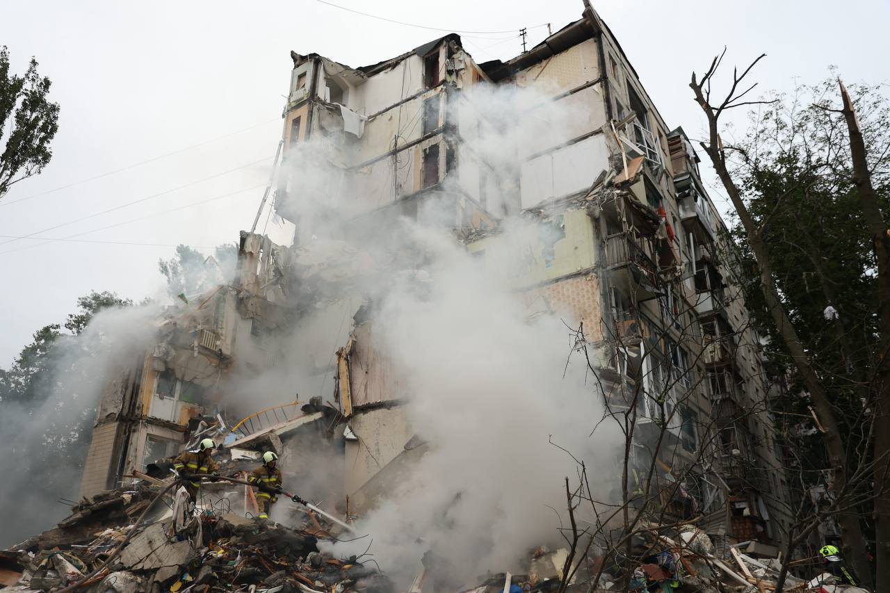 наслідки російської атаки по Києву 31липня