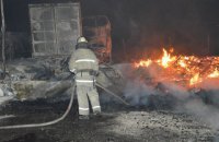 Пожар под линией электропередачи обесточил часть Днепра
