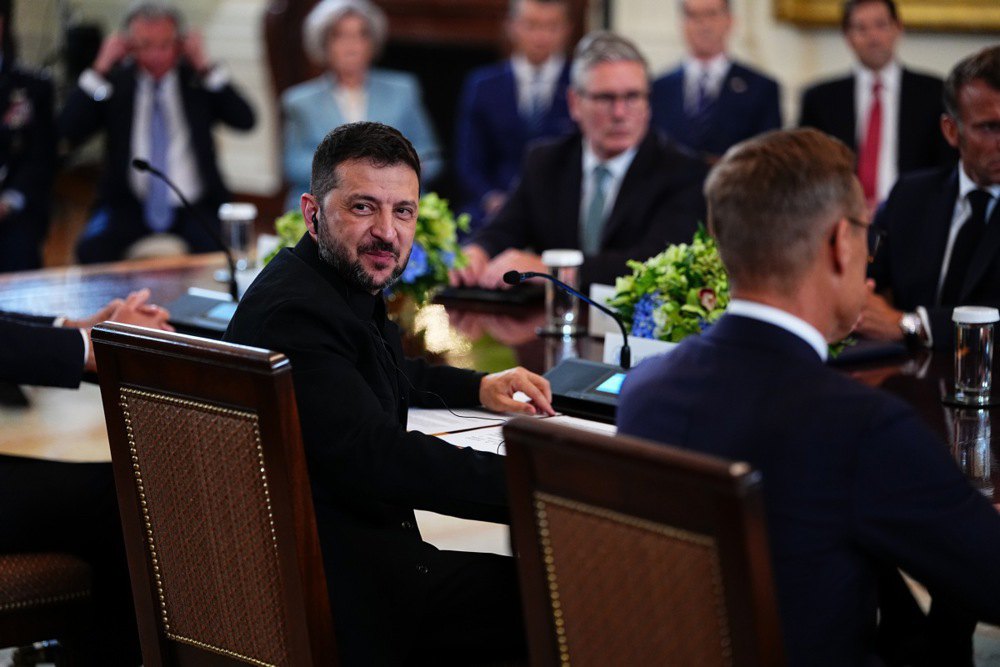 Володимир Зеленський під час зустрічі лідерів у Вашингтоні