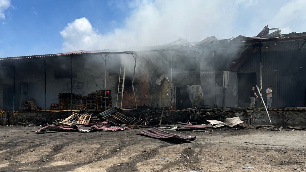 Відділення «Нової пошти» в Гайсині після удару армії РФ, 31 липня 2026 року. 