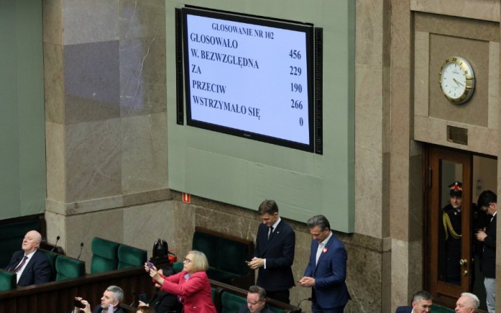 Уряд Моравецького не отримав вотум довіри від сейму Польщі