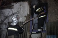 В Киеве во время пожара сгорел человек