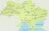 В понедельник пройдет дождь в западных и большинстве северных областей Украины