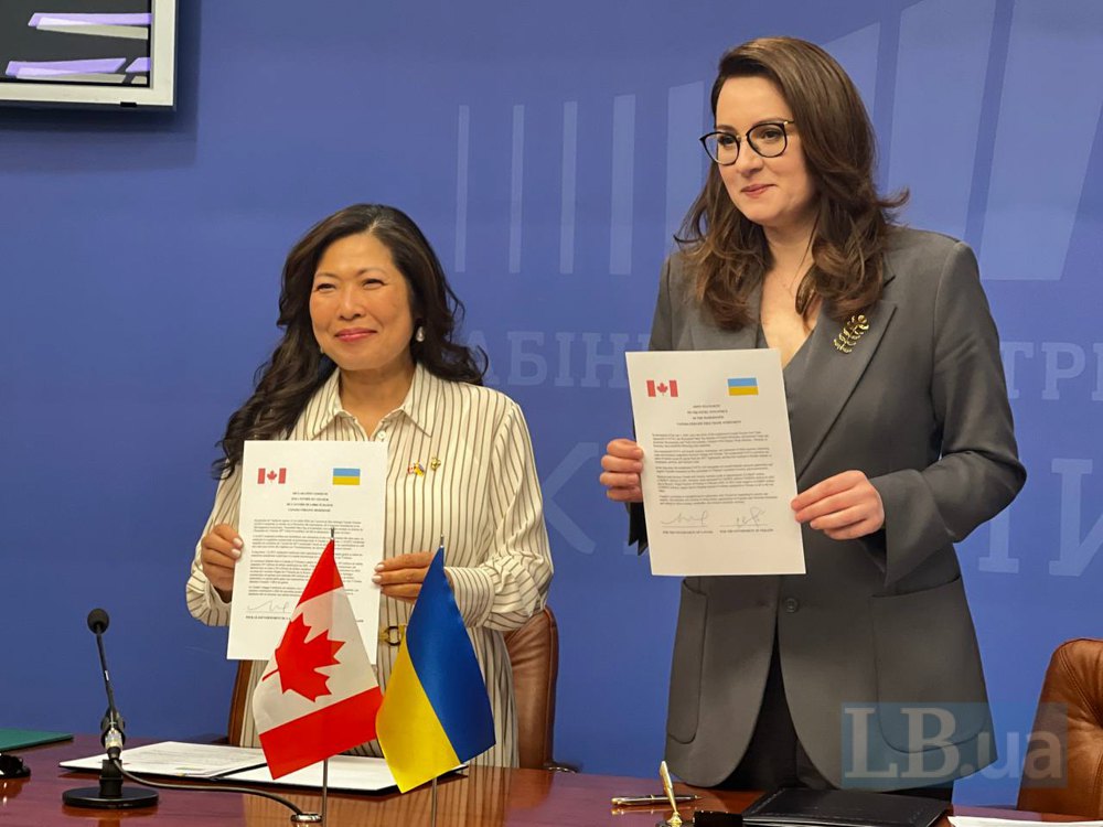 Підписання Угоди про торговельну і економічну співпрацю між Україною та Канадою 