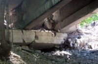В Донецкой области подорвали путепровод (обновлено)