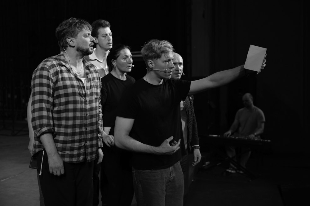 Репетиція вистави «Я бачу, вас цікавить пітьма».