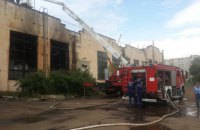 Во Львове горел заброшенный цех инструментального завода